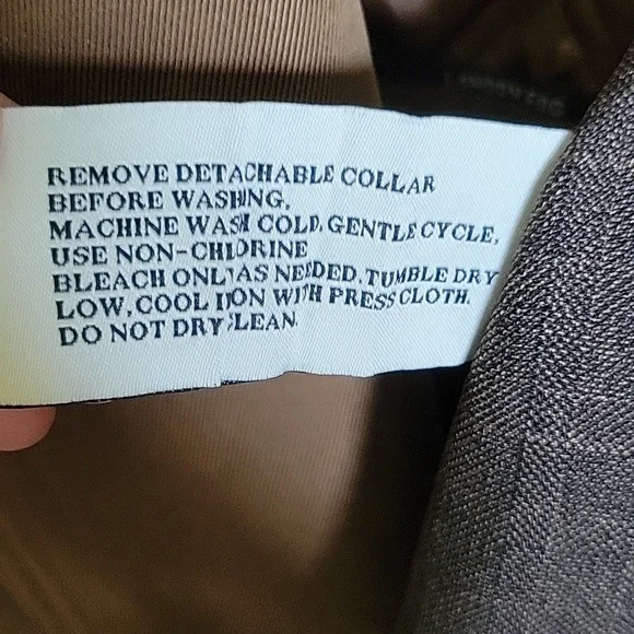 NWT London Fog Brown Double-Breasted Trench Coat - Picture 15 of 16